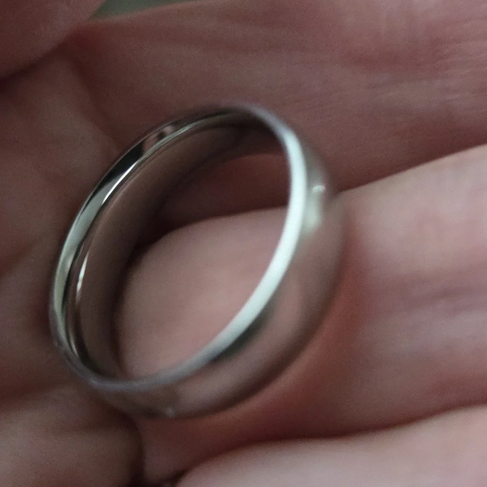 Stainless Steel 304 Men's SS Wedding Band Silver Ring